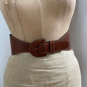 Vintage 80's Tan Belt
